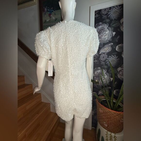 Anthropologie Watters Fizz V-Neck Short-Sleeve
Sequined Romper/ size 16 W - Picture 11 of 12